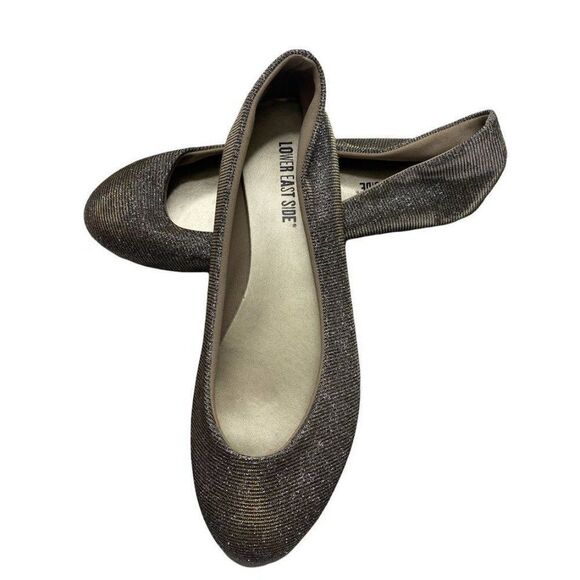 LOWER‎ EAST SIDE  Gold Silp On Flats Shoes 7.5 - Picture 1 of 5